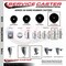 Service Caster 5 Inch Hard Rubber Wheel Swivel 58 Inch Threaded Stem Caster with Brake SCC SCC-TS20S514-HRS-TLB-58212 - alternate 2